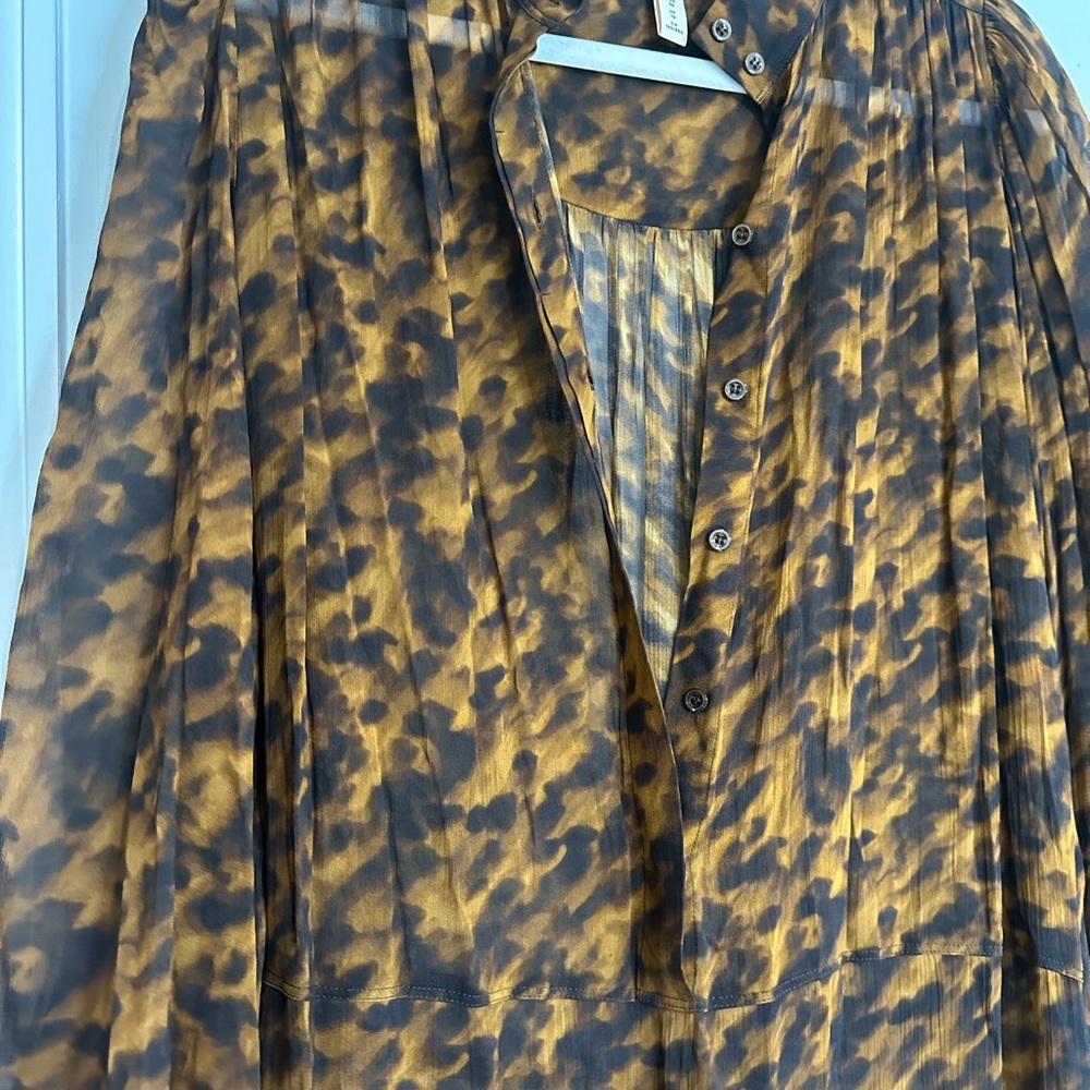 H&M Red Long Sleeve V-Neck Sundress - Picture 10 of 13